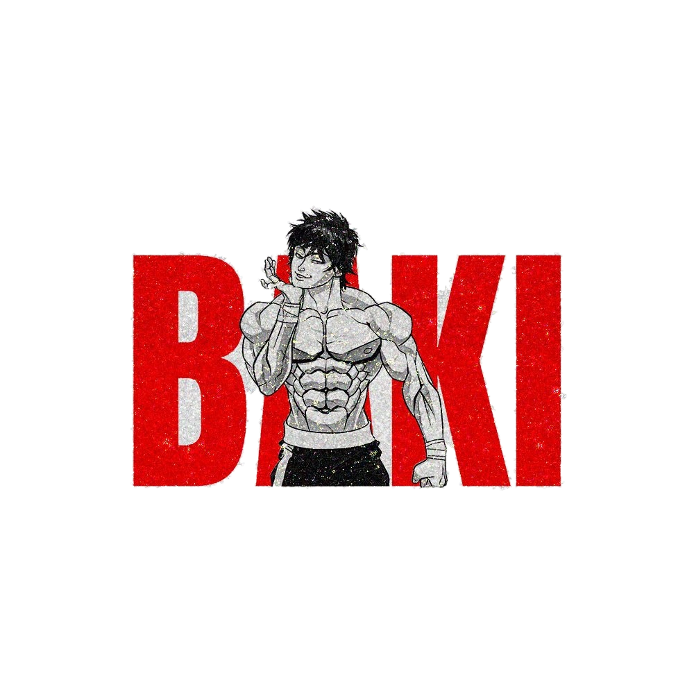Baki 0.3 Glitter Sticker